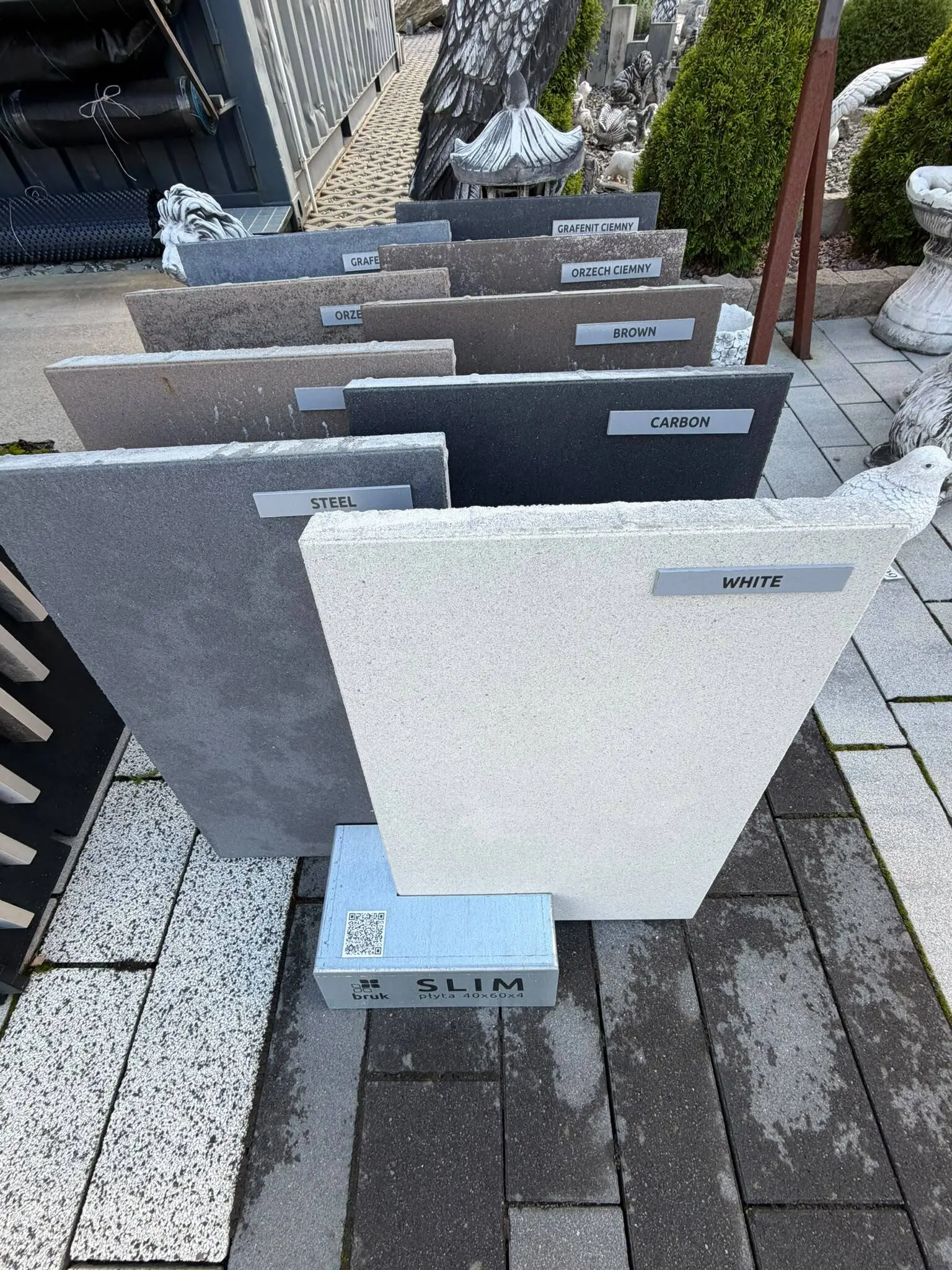 Płyty betonowe Bruk Slim 40x60x4 w różnych kolorach